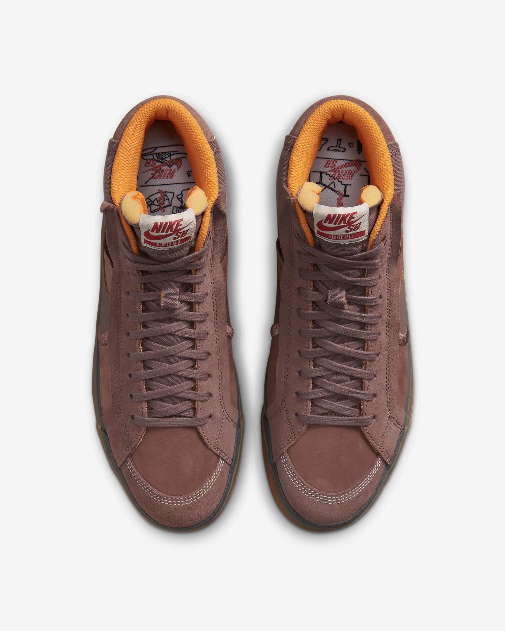 Giày Nike SB Zoom Blazer Mid Premium Plus Skate Shoes #Plum Eclipse - Kallos Vietnam