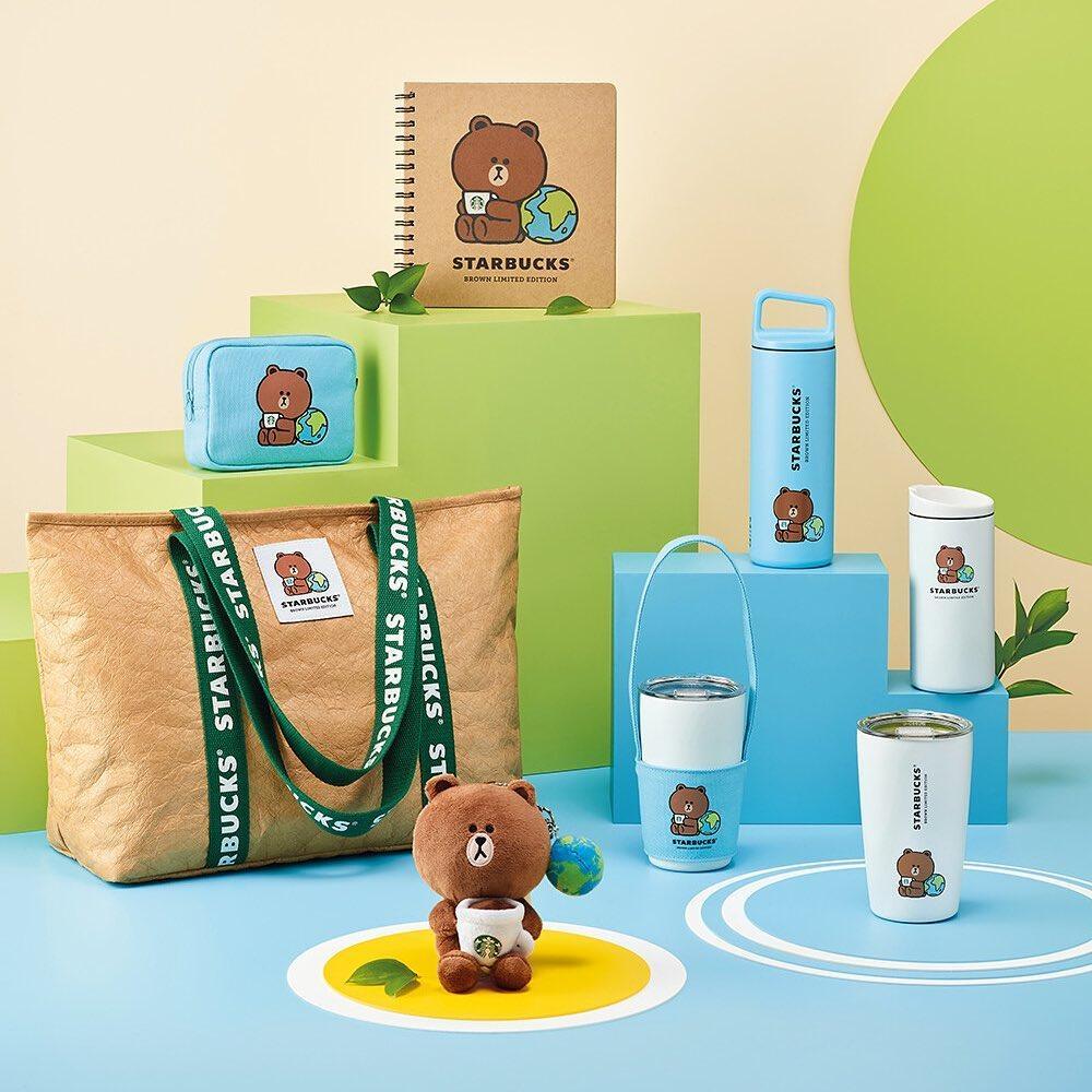 Sổ Tay Starbucks Line Friends Brown Earth Day Notebook - Kallos Vietnam