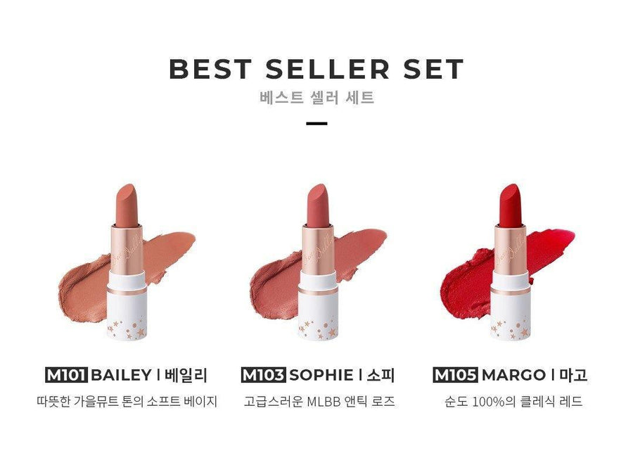 Son Dear Dahlia Lip Paradise Effortless Matte Lipstick Mini Trio - Kallos Vietnam