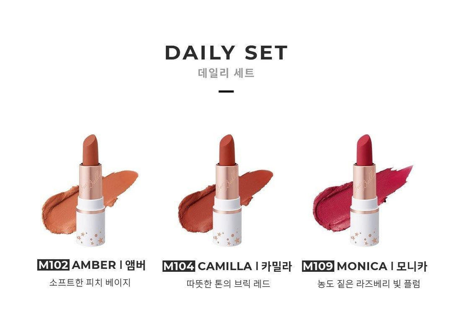 Son Dear Dahlia Lip Paradise Effortless Matte Lipstick Mini Trio - Kallos Vietnam