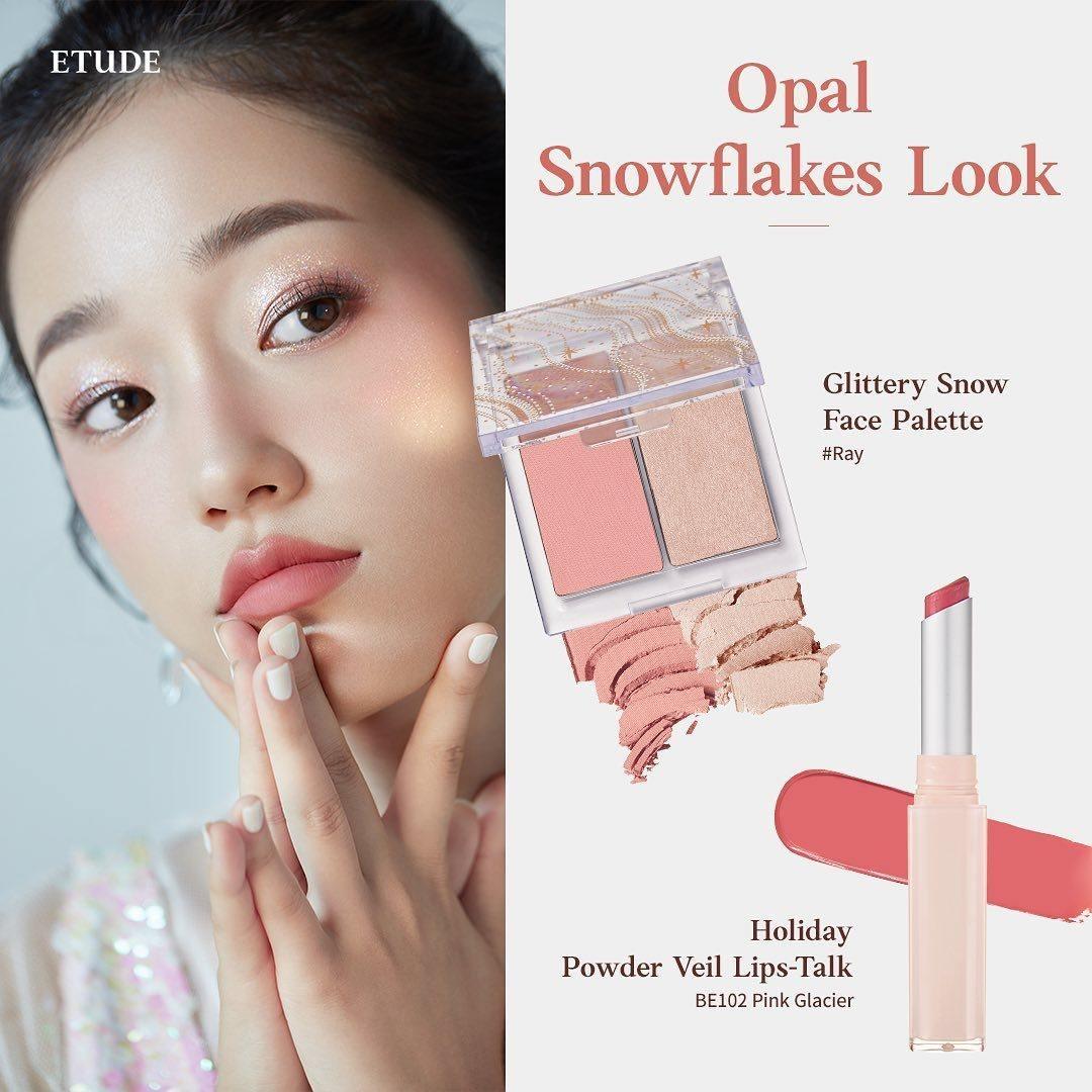 Son Etude House Glittery Snow Powder Veil Lips Talk - Kallos Vietnam