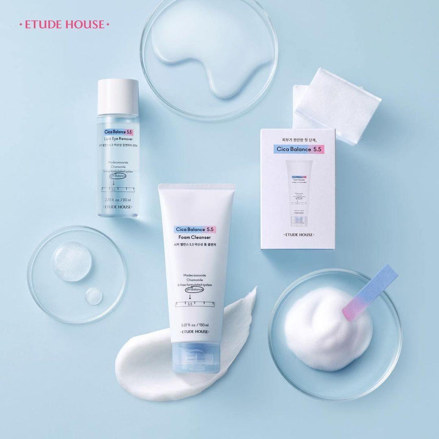 Sữa Rửa Mặt Etude House Cica Balance 5.5 Foam Cleanser - Kallos Vietnam