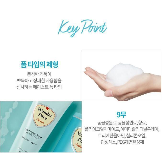 Sữa Rửa Mặt Etude House Wonder Pore Deep Foaming Cleanser - Kallos Vietnam