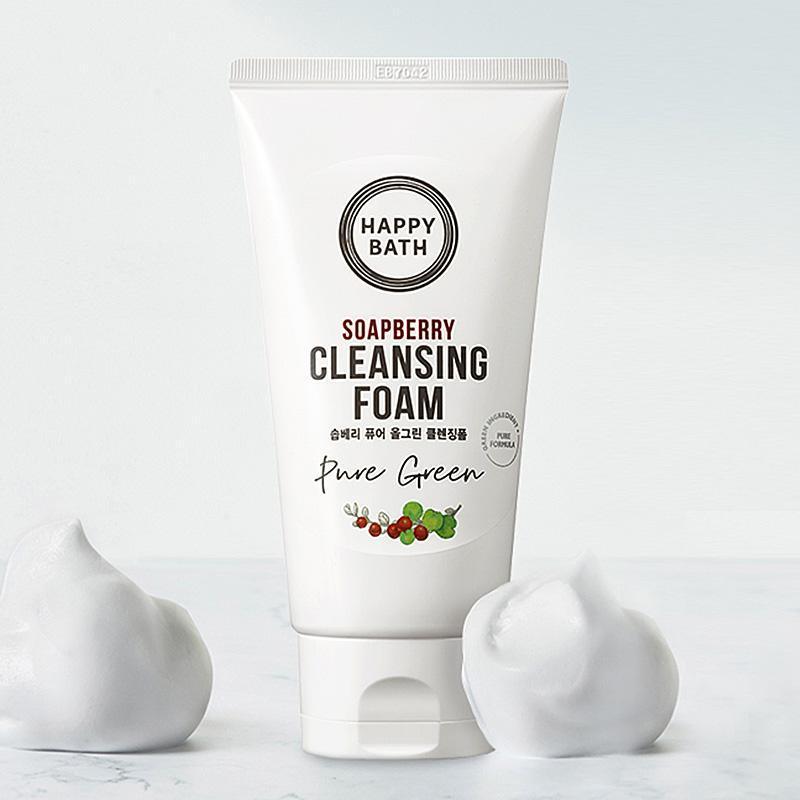 Sữa Rửa Mặt Happy Bath Soapberry Pure All Green Cleansing Foam - Kallos Vietnam