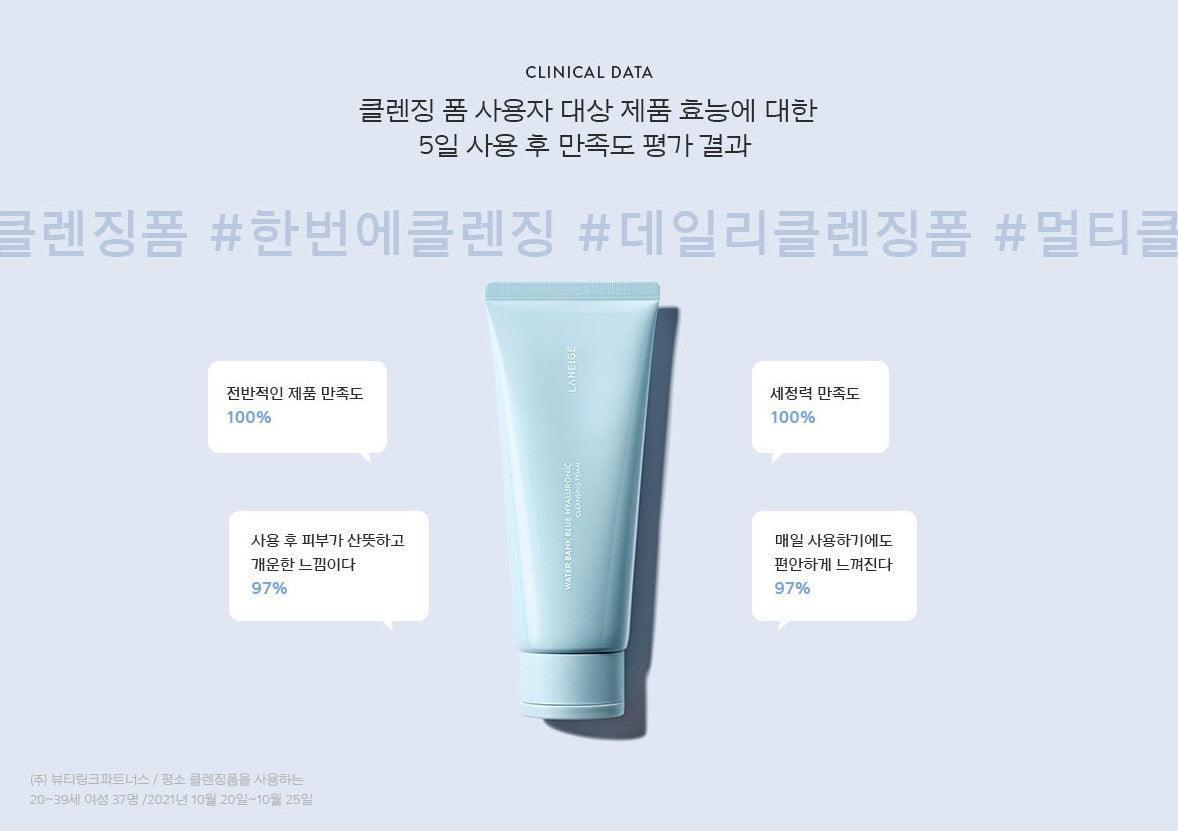 Sữa Rửa Mặt Laneige Water Bank Blue Hyaluronic Cleansing Foam - Kallos Vietnam