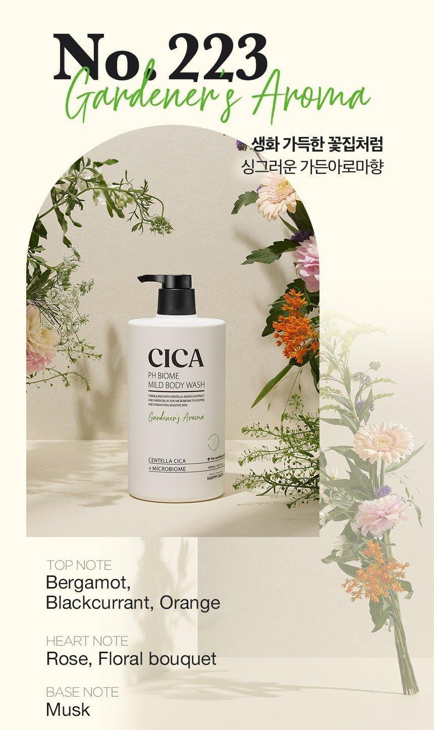 Sữa Tắm Happy Bath Cica pH Biome Mild Body Wash - Kallos Vietnam