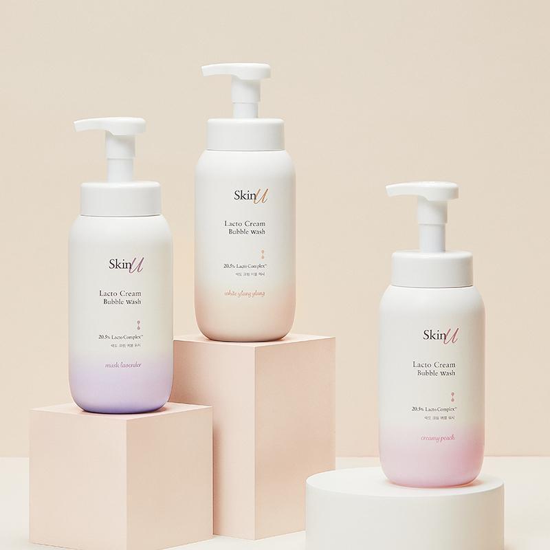 Sữa Tắm Happy Bath Skin U Lacto Cream Bubble Wash - Kallos Vietnam