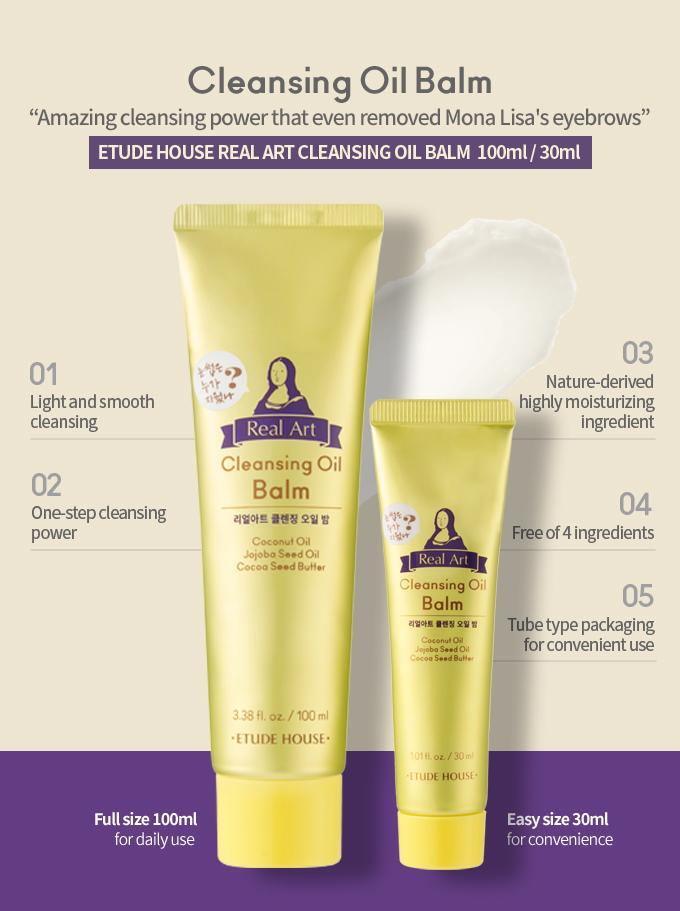 Tẩy Trang Etude House Real Art Cleansing Oil Balm - Kallos Vietnam