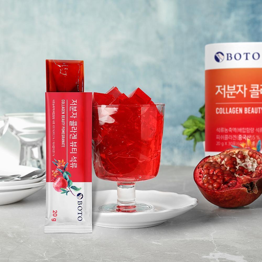 Thạch Boto Collagen Beauty Pomegranate Jelly Stick - Kallos Vietnam