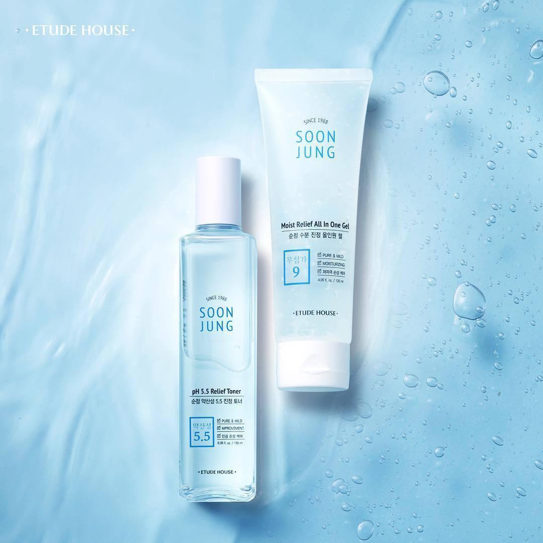 Tinh Chất Etude House Soon Jung Moist Relief All In One Gel - Kallos Vietnam