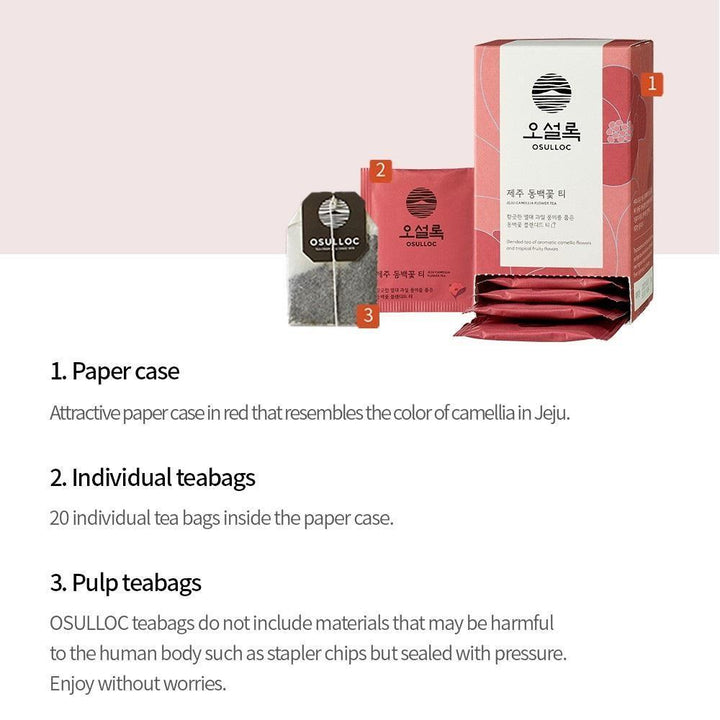 Trà Osulloc Jeju Camellia Flower Tea - Kallos Vietnam