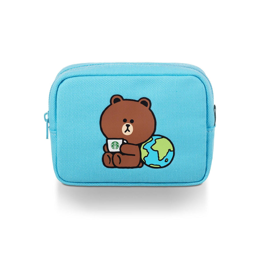 Túi Starbucks Line Friends Brown Earth Day Pouch - Kallos Vietnam