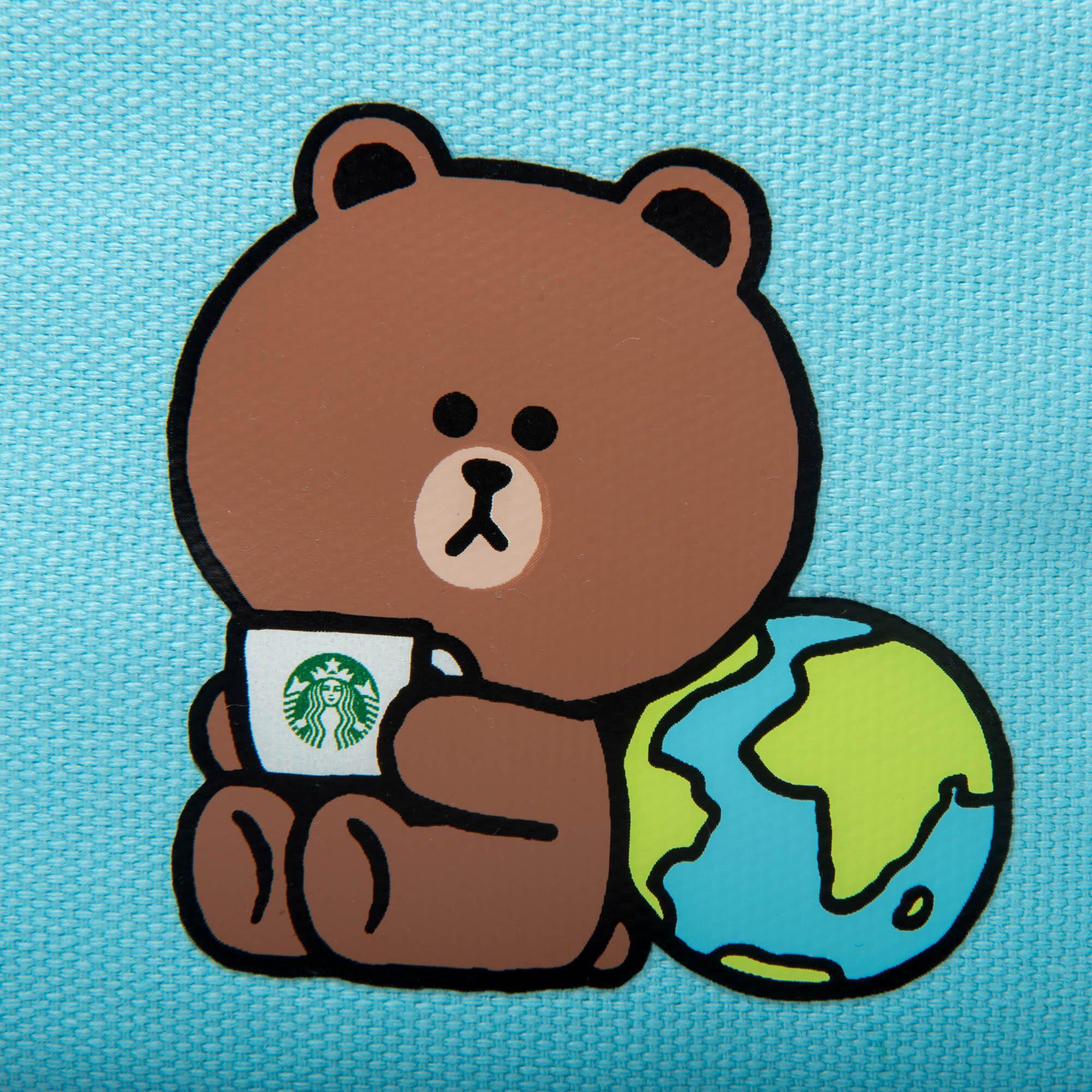 Túi Starbucks Line Friends Brown Earth Day Pouch - Kallos Vietnam