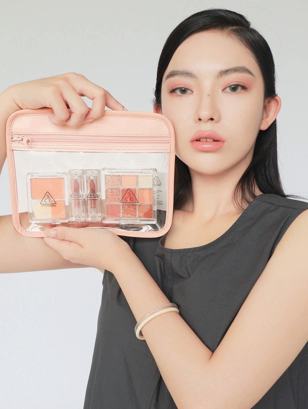 Túi Trang Điểm 3CE Clear Flat Pouch - Kallos Vietnam