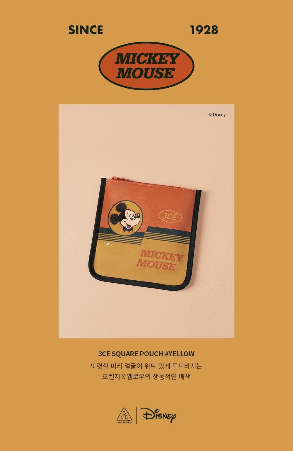 Túi Trang Điểm 3CE Disney Mickey Mouse Square Pouch - Kallos Vietnam